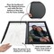 Americanflat Quick-Change Photo Storage Display Frame - Store up to 35 Pictures at Once with Elastic Strap Storage - Shatter Resistant Glass - Hanging Hardware - Includes Easel - Black